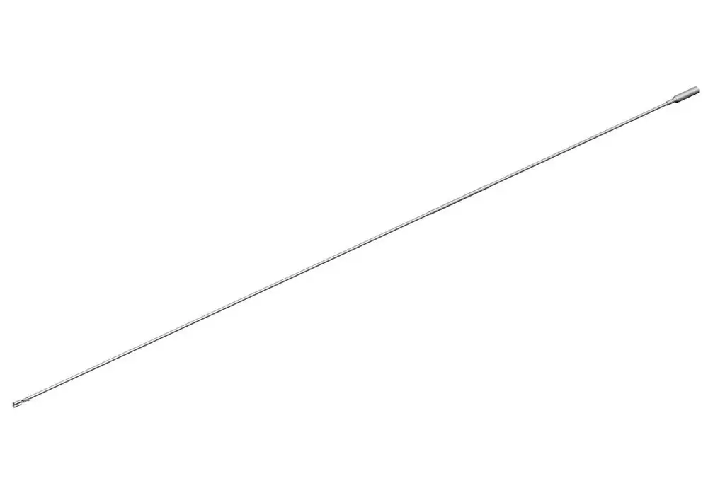 Zündkabel von Bosch, schlank und aus Metall, mit einer geraden Form und einer Verbindungsspitze an einem Ende.
